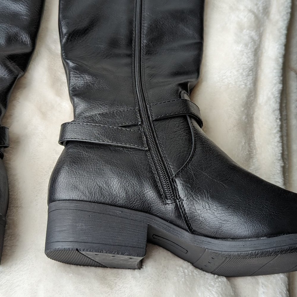 Croft & Barrow Knee High Boots Black Size 11 - Picture 3 of 12